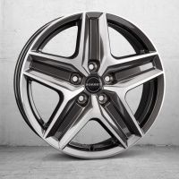 Borbet CWZ mistral anthracite glossy polished Wheel 7,5x18 inch 5x120 bolt circle