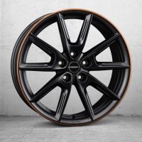 Borbet LX18 black matt rim copper Wheel 8x18 inch 5x112 bolt circle