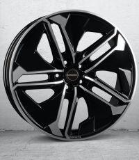 Borbet TX black polished glossy Wheel 9x20 inch 5x112 bolt circle