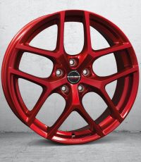 Borbet Y candy red Wheel 8x19 inch 5x112 bolt circle