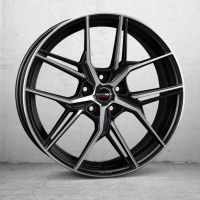 Borbet QX black polished matt Wheel 8x19 inch 5x108 bolt circle