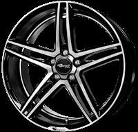 Brock B33 black shiny Wheel - 8x17 - 5x114,3