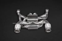 Capristo Set rear muffler with Downpipe with 250 cells and EVCU-1 fits for Mc Laren P720S