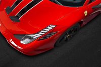 Capristo air outlet ribs front, Set L+R (6 parts) fits for Ferrari 458