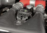 Carbon lock cover capristo fits for Ferrari 458