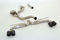 FMS Streetbeast  76mm Duplex Exhaust system stainless steel with sound-generator fits for Seat Altea 5P
