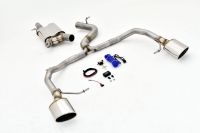 FMS Streetbeast  76mm Duplex Exhaust system stainless steel with flap-control fits for Seat Leon ST KL