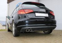 Fox sport exhaust part fits for Audi A3 - 8V Sportback final silencer - 2x90 type 16