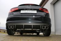 Fox sport exhaust part fits for Audi A3 - 8V Sportback final silencer exit right/left - 2x90 type 16 right/left