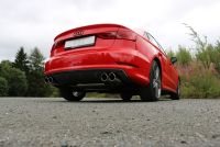 Fox sport exhaust part fits for Audi A3 - 8V Sedan with S-Line oder S3 bumper final silencer - 2x80 type 16 right/left