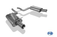 Fox sport exhaust part fits for Audi A4 quattro B7 - 3,2l final silencer right/left - 1x90 type 24 right/left