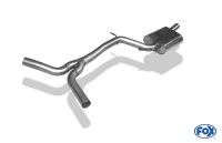 Fox sport exhaust part fits for Audi A4 - 2,0l 165kW quattro Front silencer
