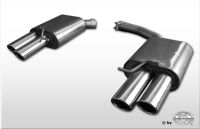 Fox sport exhaust part fits for Audi A4 B8 Limousine/ Caravan und A5 Coupe B8 final silencer right/left double flow incl. y-adapter pipe 55mm inside - 2x88x74 type 32 right/left