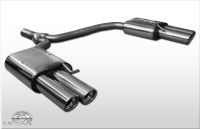 Fox sport exhaust part fits for Audi A4/A5/ S5 quattro - 8T Coupe/Cabrio  final silencer right/left for 2-pipe double flow - 2x90 type 17 right/left
