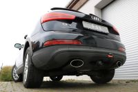FOX Sportauspuff passend fr Audi Q3 quattro Benzin Endschalldmpfer Ausgang rechts/links - 160x90 Typ 38 rechts/links