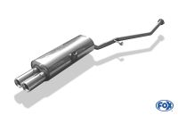 Fox sport exhaust part fits for BMW E30 316i/ 318i bis 9/87` half system from catalytic converter with 3 hole-flange - 2x76 type 13