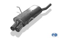 Fox sport exhaust part fits for BMW E46 316/ 318 final silencer double flow - 2x76 type 10