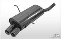 Fox sport exhaust part fits for BMW E46 316/ 318 final silencer double flow - 2x76 type 13