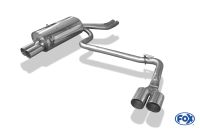 Fox sport exhaust part fits for BMW E46 320/ 323/ 325/ 328/ 330 final silencer exit right/left double flow - 2x76 type 10 right/left