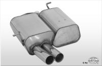 Fox sport exhaust part fits for BMW E46 316Ti/ 318Ti/ 325Ti final silencer - 2x80 type 10