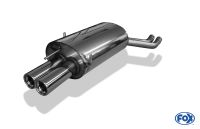 Fox sport exhaust part fits for BMW E46 330d/ 330xd final silencer double flow - 2x76 type 13