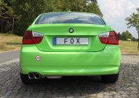 FOX Sportauspuff passend fr BMW E90 318i/ 320i Endschalldmpfer - 2x80 Typ 24