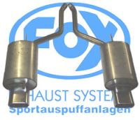 Fox sport exhaust part fits for BMW E38 730i/ 735i/ 740i final silencer right/left - 160x80 type 53 right/left