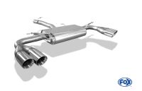 Fox sport exhaust part fits for BMW X3 F25 - 35i/ 35d final silencer - 2x90 type 25 right/left