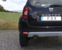 FOX Sportauspuff passend fr Dacia Duster 4x2 - Frontantrieb Endschalldmpfer - 1x90 Typ 12
