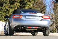 Fox sport exhaust part fits for Fiat 124 Spider - Final silencer cross - exit right/left - 2x76 type 25 right/left