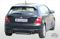 FOX Sportauspuff passend fr Honda Civic VII Type R Endschalldmpfer quer Ausgang rechts/links - 2x80 Typ 12 rechts/links