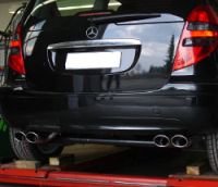 FOX Sportauspuff passend fr Mercedes A-Klasse W169 Endschalldmpfer Ausgang rechts/links - 2x106x71 Typ 32 rechts/links