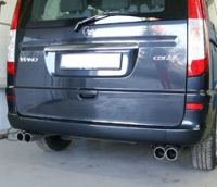 Fox sport exhaust part fits for Mercedes Vito/ Viano - W639 final silencer cross exit right/left  - 2x76 type 10 right/left