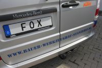 FOX Sportauspuff passend fr Mercedes Vito/ Viano - W639 - NICHT Kompact/ not kompact Endschalldmpfer - 2x115x85 Typ 32