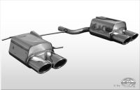 Fox sport exhaust part fits for Mercedes SLK type 171 - 4 cylinders final silencer rechs/left - 2x115x85 type 32 right/left