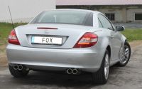 Fox sport exhaust part fits for Mercedes SLK type 171 - 4 cylinders final silencer rechs/left - 2x90 type 13 right/left