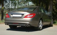 FOX Sportauspuff passend fr Mercedes CLS W218 Endschalldmpfer rechts/links 63,5mm - 2x90 Typ 24 rechts/links
