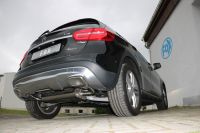 FOX Sportauspuff passend fr Mercedes GLA - X156 4-matic Endschalldmpfer quer Ausgang rechts/links - 1x50mm rechts/links Ausgang in den originalen Endrohren