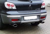 FOX Sportauspuff passend fr Mitsubishi Outlander 4WD Endschalldmpfer Ausgang rechts/links - 115x85 Typ 33 rechts/links