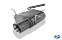 Fox sport exhaust part fits for Mini One R57 - Cabrio Final silencer - 1x100 type 25