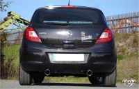 FOX Sportauspuff passend fr Opel Corsa D Endschalldmpfer Ausgang rechts/links - 1x90 Typ 13 rechts/links