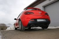 FOX Sportauspuff passend fr Opel Astra J GTC Endschalldmpfer quer Ausgang rechts/links - 160x90 Typ 38 rechts/links