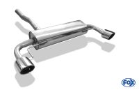 Fox sport exhaust part fits for Opel Astra K final silencer cross exit right/left - 129x106 type 32 right/left