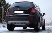 FOX Sportauspuff passend fr Opel Antara Endschalldmpfer quer Ausgang rechts/links - 140x90 Typ 33 rechts/links