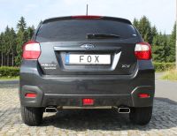 FOX Sportauspuff passend fr Subaru XV Endschalldmpfer quer Ausgang rechts/links - 145x65 Typ 59 rechts/links