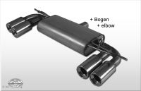 Fox sport exhaust part fits for Audi A3 type 8P 3-Doors/ Cabrio final silencer exit right/left - 2x76 type 13 right/left