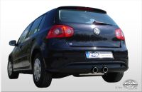 FOX Sportauspuff passend fr VW Golf V Endschalldmpfer Ausgang mittig R32-Design - 2x90 Typ 16 mittig