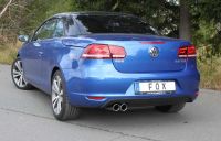 FOX Sportauspuff passend fr VW Eos 1F - Facelift Endschalldmpfer einseitig - 2x80 Typ 16