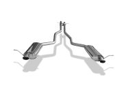 FOX Sportauspuff passend fr VW Phaeton - 3D Endschalldmpfer rechts/links mit X-Pipe - Austritt der Endrohre in den originalen Endrohren