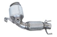 ECE Downpipe  70mm front pipe fits for BMW X1 UKL-L / F1X (F48)